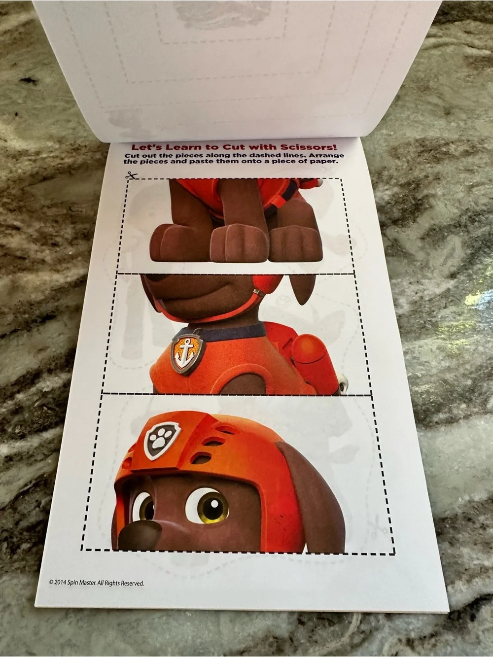 Paw Patrol Cutting Practice Activity Pad